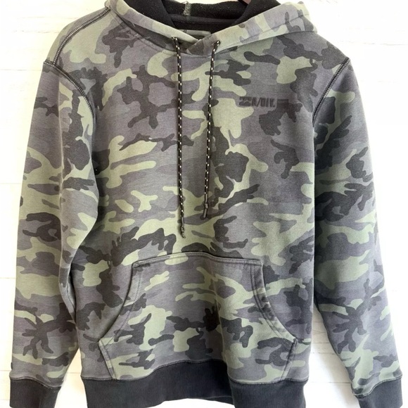 Billabong Other - Billabong Hoodie Mens Small Camouflage Pullover Fleece Green Sweatshirt Jacket